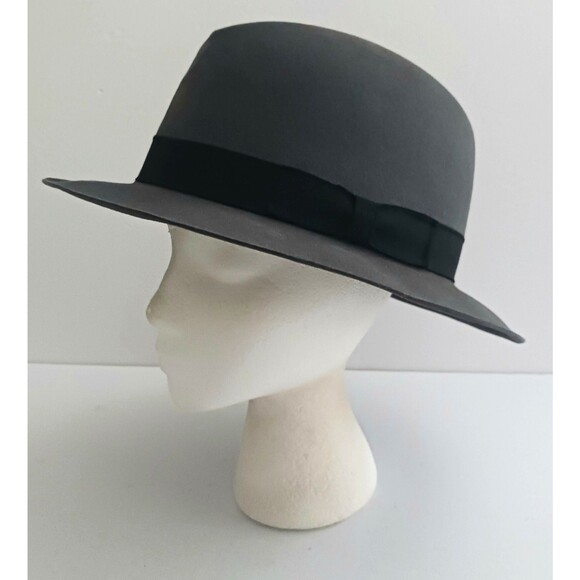 VTG Phil Forstadt Platinum Gray Beaver Stately Fedora Sz L - Picture 5 of 14